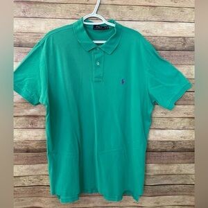 Polo Ralph Lauren Mens Short Sleeve  Green Casual Shirt Size: XL